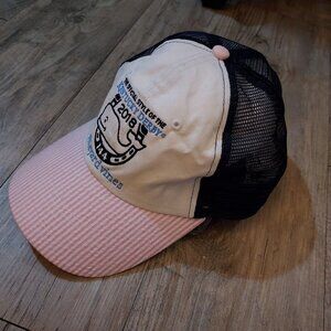 Vineyard Vines Hat Men Snapback 2018 Kentucky Derby Trucker Seersucker Pink Blue